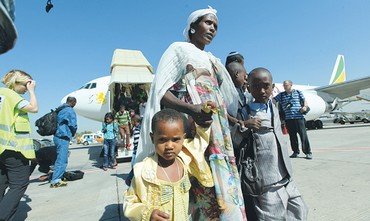 Ethiopian Jews arrive in Israel